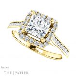 Princess Cut Forever One Moissanite Engagement Ring #GTJ1157-square-fo-y 5 Princess Cut Forever One Moissanite Engagement Ring #GTJ1157-square-fo-y