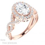 Oval Shaped Forever One Moissanite Engagement Ring #GTJ1159-oval-fo-r 4 Oval Shaped Forever One Moissanite Engagement Ring #GTJ1159-oval-fo-r