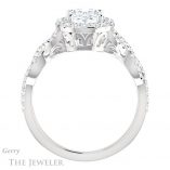Oval Shaped Forever One Moissanite Engagement Ring #GTJ1159-oval-fo-w 2 Oval Shaped Forever One Moissanite Engagement Ring #GTJ1159-oval-fo-w