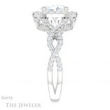 Oval Shaped Forever One Moissanite Engagement Ring #GTJ1159-oval-fo-w 3 Oval Shaped Forever One Moissanite Engagement Ring #GTJ1159-oval-fo-w