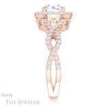 Round Cut Forever One Moissanite Engagement Ring #GTJ1159-round-fo-r 3 Round Cut Forever One Moissanite Engagement Ring #GTJ1159-round-fo-r