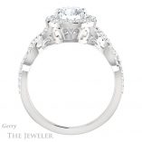 Round Cut Forever One Moissanite Engagement Ring #GTJ1159-round-fo-w 2 Round Cut Forever One Moissanite Engagement Ring #GTJ1159-round-fo-w