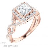 Princess Cut Forever One Moissanite Engagement Ring #GTJ1159-square-fo-r 4 Princess Cut Forever One Moissanite Engagement Ring #GTJ1159-square-fo-r
