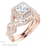 Princess Cut Forever One Moissanite Engagement Ring #GTJ1159-square-fo-r 6 Princess Cut Forever One Moissanite Engagement Ring #GTJ1159-square-fo-r