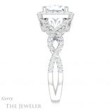 Princess Cut Forever One Moissanite Engagement Ring #GTJ1159-square-fo-w