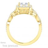 Princess Cut Forever One Moissanite Engagement Ring #GTJ1159-square-fo-y