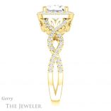Princess Cut Forever One Moissanite Engagement Ring #GTJ1159-square-fo-y
