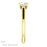 Cushion Cut Forever One Moissanite Engagement Ring #GTJ1160-cushion-fo-y