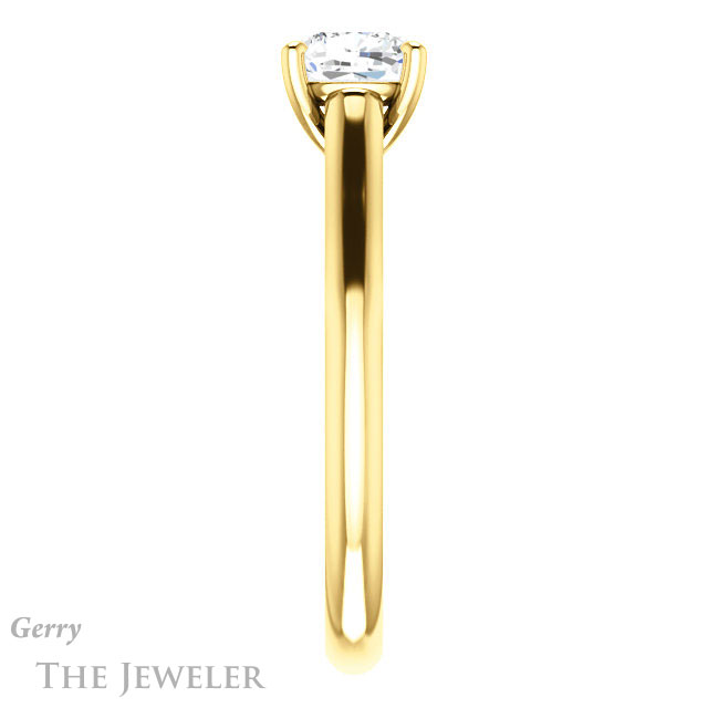 Cushion Cut Forever One Moissanite Engagement Ring #GTJ1160-cushion-fo-y