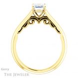 Emerald Cut Forever Brilliant Moissanite Engagement Ring #GTJ1160-emerald-fb-y