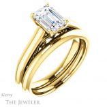 Emerald Cut Forever Brilliant Moissanite Engagement Ring #GTJ1160-emerald-fb-y