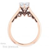 Heart Shaped Forever One Moissanite Engagement Ring #GTJ1160-heart-fb-r 2 Heart Shaped Forever Brilliant Moissanite Engagement Ring #GTJ1160-heart-fb-r