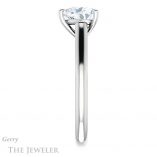 Heart Shaped Forever Brilliant Moissanite Engagement Ring #GTJ1160-heart-fb-w
