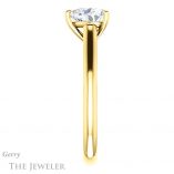 Heart Shaped Forever Brilliant Moissanite Engagement Ring #GTJ1160-heart-fb-y