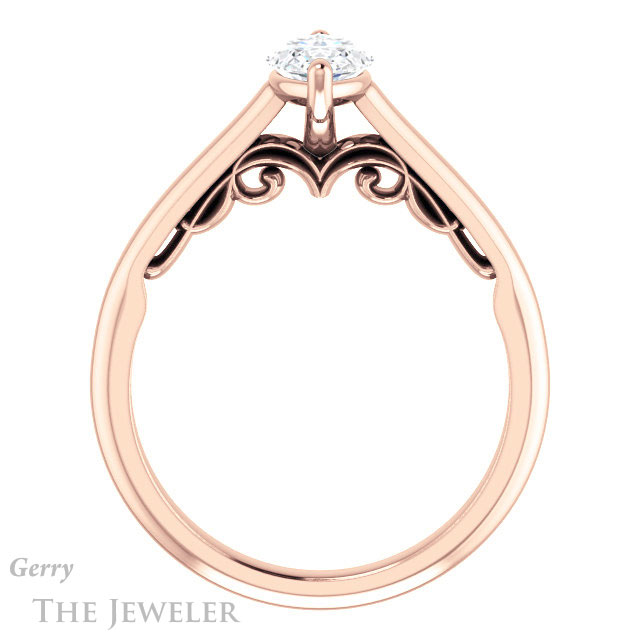 Marquise Cut Forever Brilliant Moissanite Engagement Ring #GTJ1160-marquise-fb-r