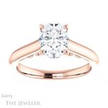 Oval Shaped Forever One Moissanite Engagement Ring #GTJ1160-oval-fo-r 1 Oval Shaped Forever One Moissanite Engagement Ring #GTJ1160-oval-fo-r