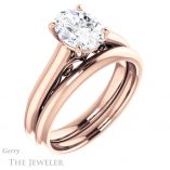 Oval Shaped Forever One Moissanite Engagement Ring #GTJ1160-oval-fo-r 6 Oval Shaped Forever One Moissanite Engagement Ring #GTJ1160-oval-fo-r