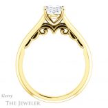 Oval Shaped Forever One Moissanite Engagement Ring #GTJ1160-oval-fo-y 2 Oval Shaped Forever One Moissanite Engagement Ring #GTJ1160-oval-fo-y