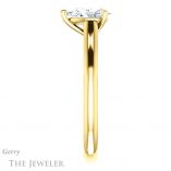 Pear Shaped Forever Brilliant Moissanite Engagement Ring #GTJ1160-pear-fb-y