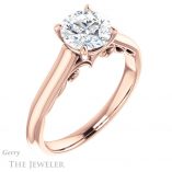Round Cut Forever One Moissanite Engagement Ring #GTJ1160-round-fo-r 4 Round Cut Forever One Moissanite Engagement Ring #GTJ1160-round-fo-r