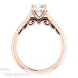 Round Cut Forever One Moissanite Engagement Ring #GTJ1160-round-fo-r 2 Round Cut Forever One Moissanite Engagement Ring #GTJ1160-round-fo-r