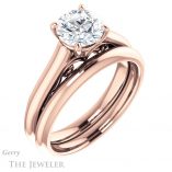 Round Cut Forever One Moissanite Engagement Ring #GTJ1160-round-fo-r 6 Round Cut Forever One Moissanite Engagement Ring #GTJ1160-round-fo-r
