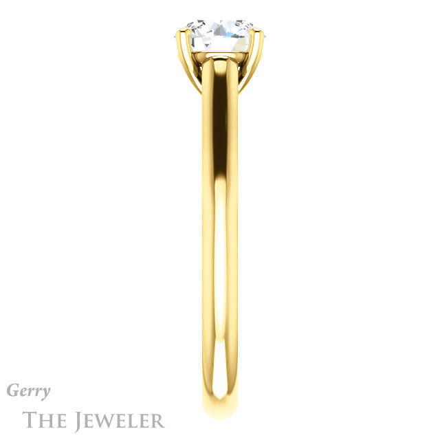 Round Cut Forever One Moissanite Engagement Ring #GTJ1160-round-fo-y 3 Round Cut Forever One Moissanite Engagement Ring #GTJ1160-round-fo-y