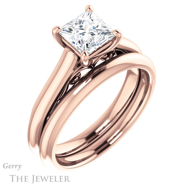 Princess Cut Forever One Moissanite Engagement Ring #GTJ1160-square-fo-r 6 Princess Cut Forever One Moissanite Engagement Ring #GTJ1160-square-fo-r