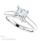 Princess Cut Forever One Moissanite Engagement Ring #GTJ1160-square-fo-w