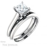 Princess Cut Forever One Moissanite Engagement Ring #GTJ1160-square-fo-w
