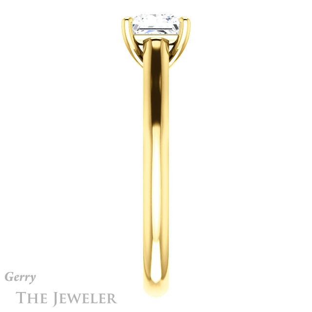 Princess Cut Forever One Moissanite Engagement Ring #GTJ1160-square-fo-y