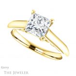 Princess Cut Forever One Moissanite Engagement Ring #GTJ1160-square-fo-y