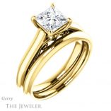 Princess Cut Forever One Moissanite Engagement Ring #GTJ1160-square-fo-y