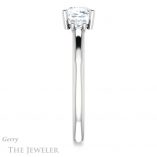 Cushion Cut Forever One Moissanite Engagement Ring #GTJ1161-cushion-fo-w 3 Cushion Cut Forever One Moissanite Engagement Ring #GTJ1161-cushion-fo-w