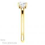 Cushion Cut Forever One Moissanite Engagement Ring #GTJ1161-cushion-fo-y 3 Cushion Cut Forever One Moissanite Engagement Ring #GTJ1161-cushion-fo-y