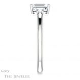 Emerald Cut Forever Brilliant Moissanite Engagement Ring #GTJ1161-emerald-fb-w