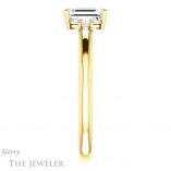 Emerald Cut Forever Brilliant Moissanite Engagement Ring #GTJ1161-emerald-fb-y