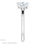 Heart Shaped Forever One Moissanite Engagement Ring #GTJ1161-heart-fb-w 3 Heart Shaped Forever Brilliant Moissanite Engagement Ring #GTJ1161-heart-fb-w
