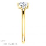 Heart Shaped Forever Brilliant Moissanite Engagement Ring #GTJ1161-heart-fb-y