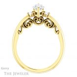 Marquise Cut Forever Brilliant Moissanite Engagement Ring #GTJ1161-marquise-fb-y