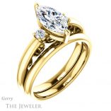 Marquise Cut Forever Brilliant Moissanite Engagement Ring #GTJ1161-marquise-fb-y