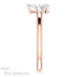 Pear Shaped Forever Brilliant Moissanite Engagement Ring #GTJ1161-pear-fb-r