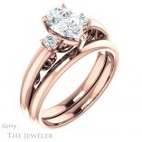 Pear Shaped Forever Brilliant Moissanite Engagement Ring #GTJ1161-pear-fb-r
