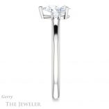 Pear Shaped Forever Brilliant Moissanite Engagement Ring #GTJ1161-pear-fb-w