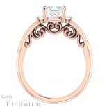 Princess Cut Forever One Moissanite Engagement Ring #GTJ1161-square-fo-r 2 Princess Cut Forever One Moissanite Engagement Ring #GTJ1161-square-fo-r
