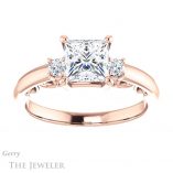 Princess Cut Forever One Moissanite Engagement Ring #GTJ1161-square-fo-r 1 Princess Cut Forever One Moissanite Engagement Ring #GTJ1161-square-fo-r
