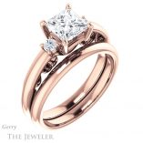 Princess Cut Forever One Moissanite Engagement Ring #GTJ1161-square-fo-r 6 Princess Cut Forever One Moissanite Engagement Ring #GTJ1161-square-fo-r