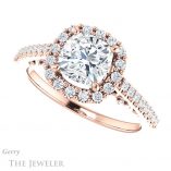 Cushion Cut Forever One Moissanite Engagement Ring #GTJ1162-cushion-fo-r