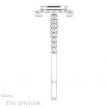 Emerald Cut Forever Brilliant Moissanite Engagement Ring #GTJ1162-emerald-fb-w