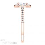 Oval Shaped Forever One Moissanite Engagement Ring #GTJ1162-oval-fo-r